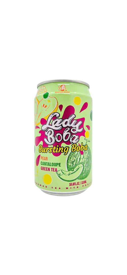 Lady Boba Pear Cantaloupe Green Tea (320ml)
