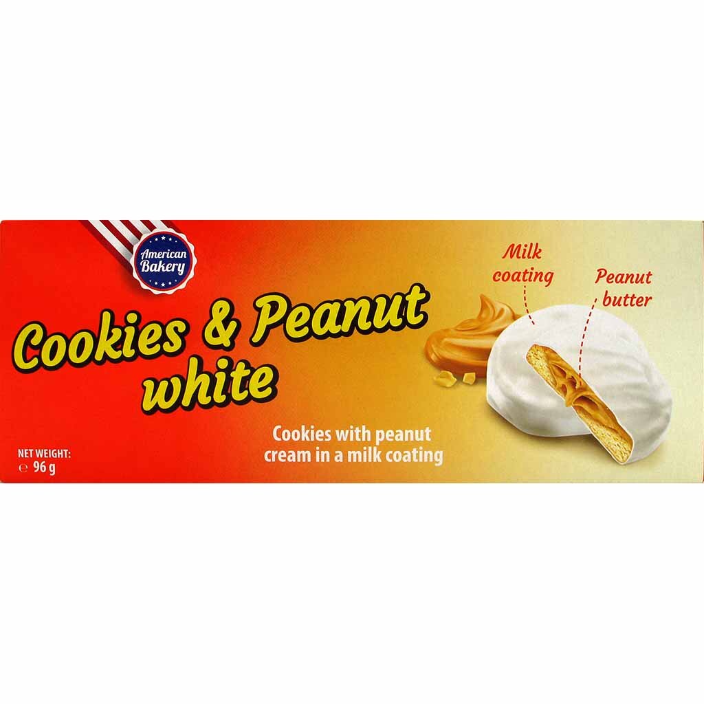 American Bakery Brownie Cookies & Peanut  White (106g)
