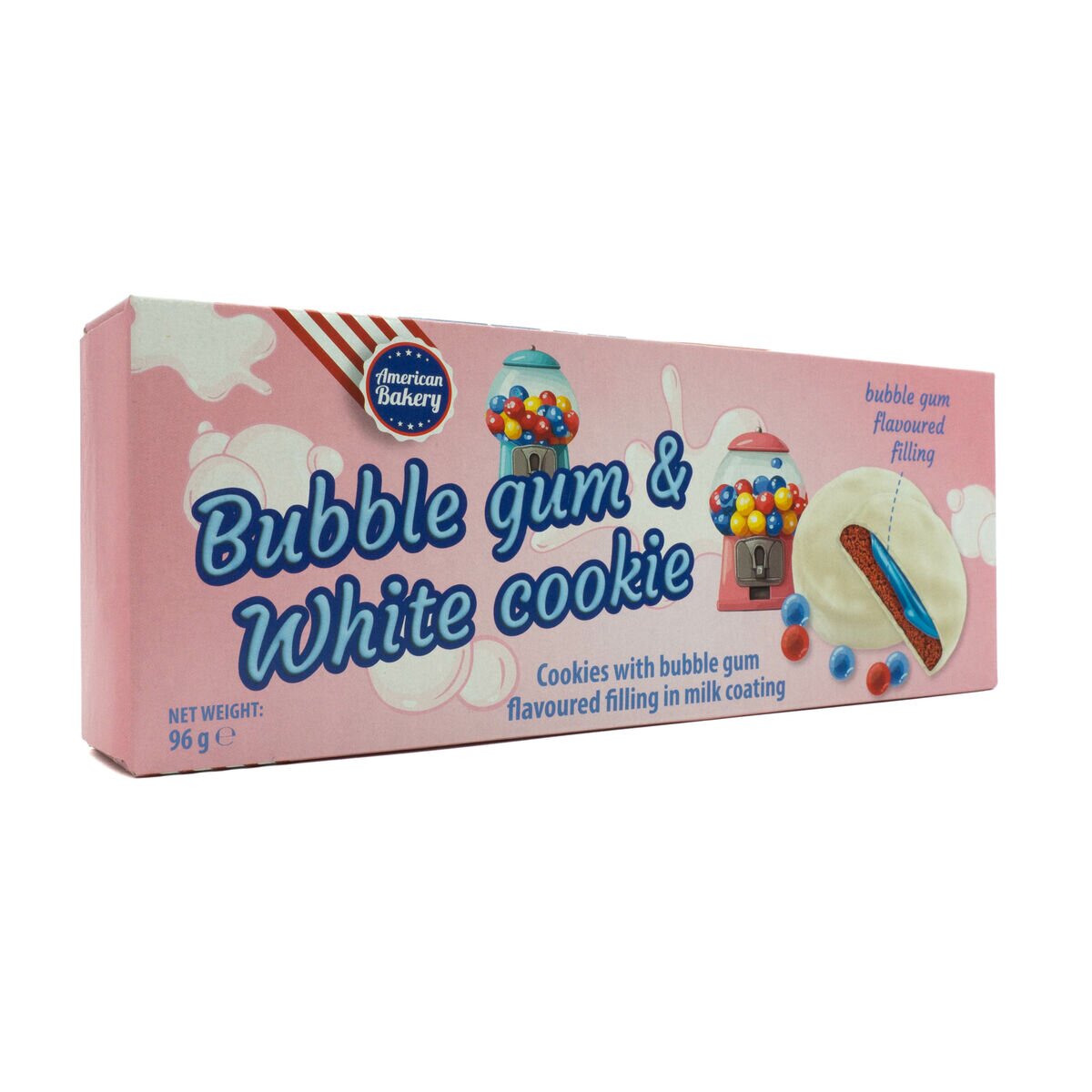 American Bakery Brownie Bubble Gum & White Cookie (96g)