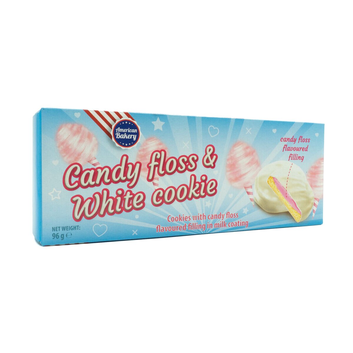 American Bakery Brownie Candy Floss & White Cookie (96g)