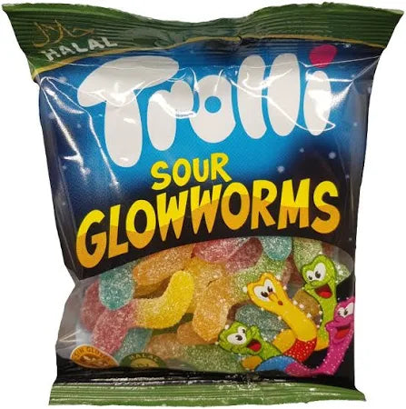 Trolli Sour Glowworms Helal